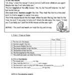 10 2Nd Grade Lion Worksheet Lion And The Mouse Fables Worksheets
