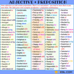 100 Useful Adjective Preposition Collocations Como Aprender Ingles