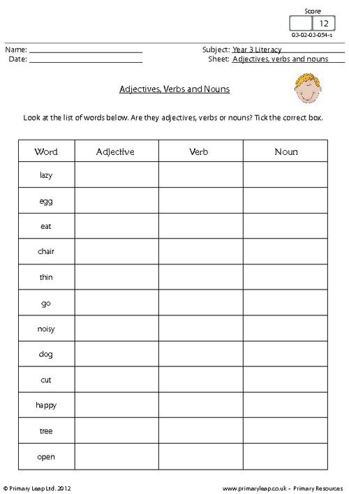 15 Nouns And Adjectives Worksheets Worksheeto
