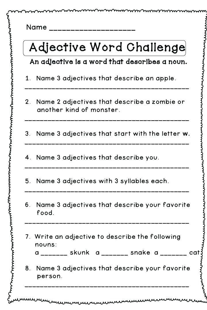 24 Adjectives Worksheets For Grade 6 Resources Adverbs Worksheets
