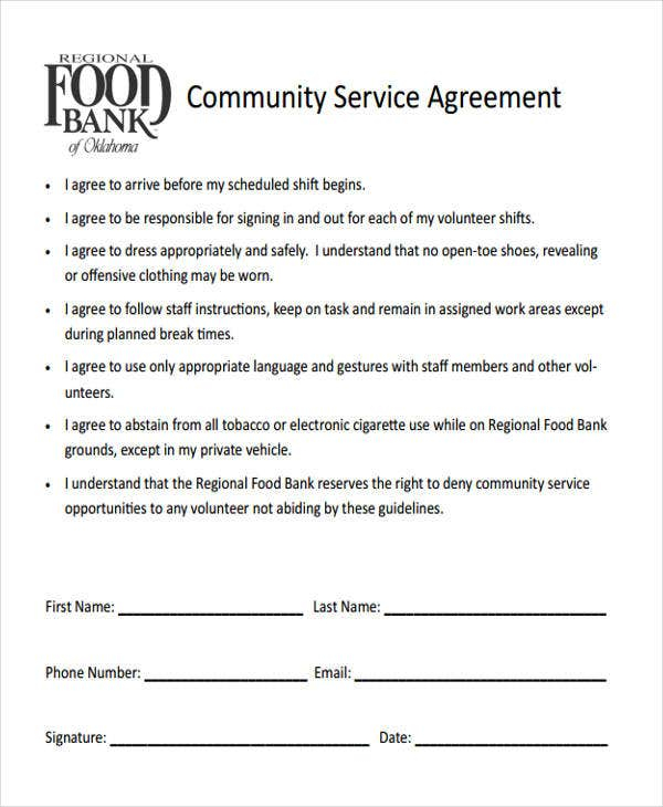 44 Agreement Form Samples Word PDF Free Premium Templates