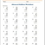 5th Grade Advanced Addition Math Worksheets