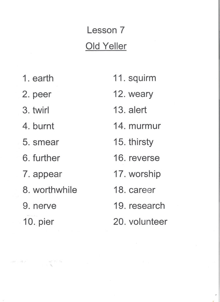5Th Grade Spelling Words Worksheets Db excel