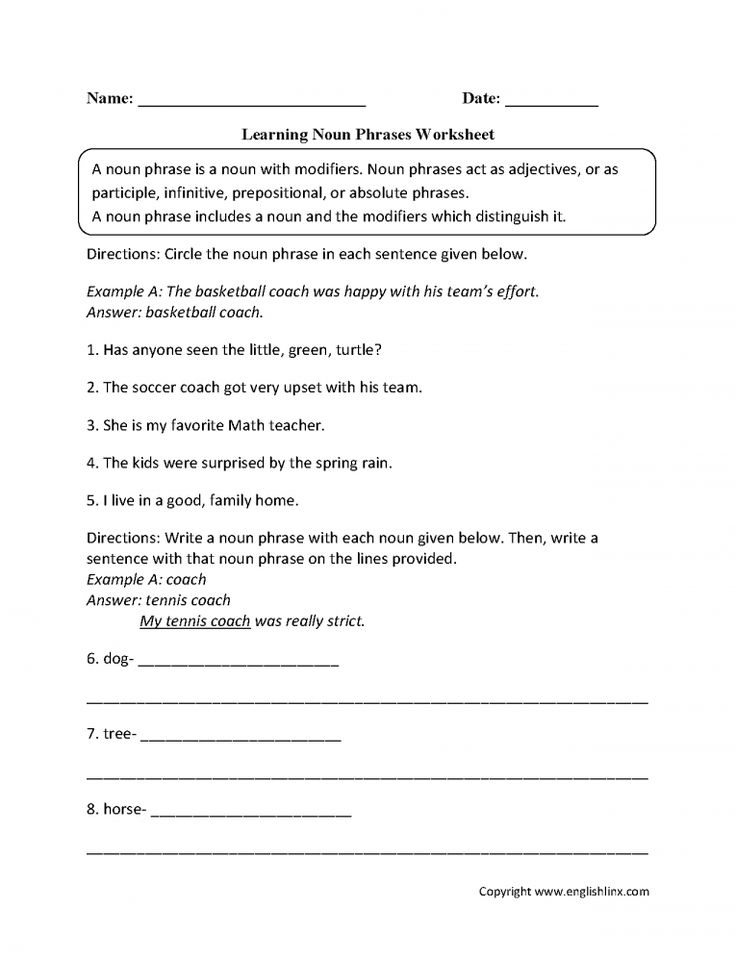 9 Adjective Phrases Worksheet Grade 8 Adverbial Phrases Participial