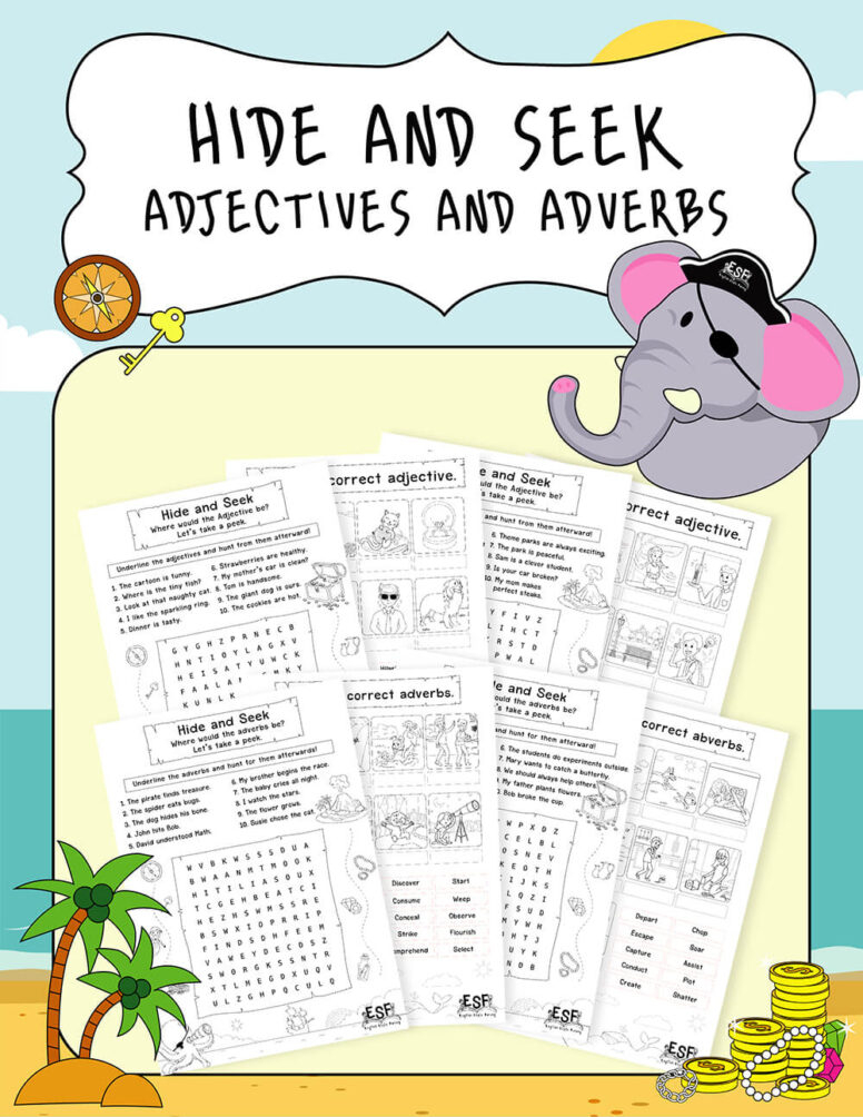 Adjective Adverb Worksheets Mr Es Specialties