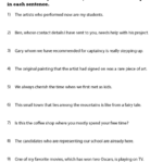 Adjective Clause Worksheet