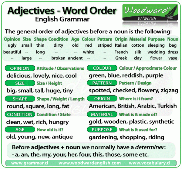 Adjectives And Word Order Magoosh TOEFL Blog