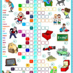 Adjectives Crosswords Worksheet