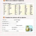 Adjectives Grade 5 Worksheet