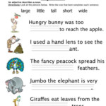 Adjectives Size Worksheet Adjective Worksheet Have Fun Teaching