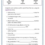 Adjectives Worksheets For Grade 3 With Answers Pdf Thekidsworksheet