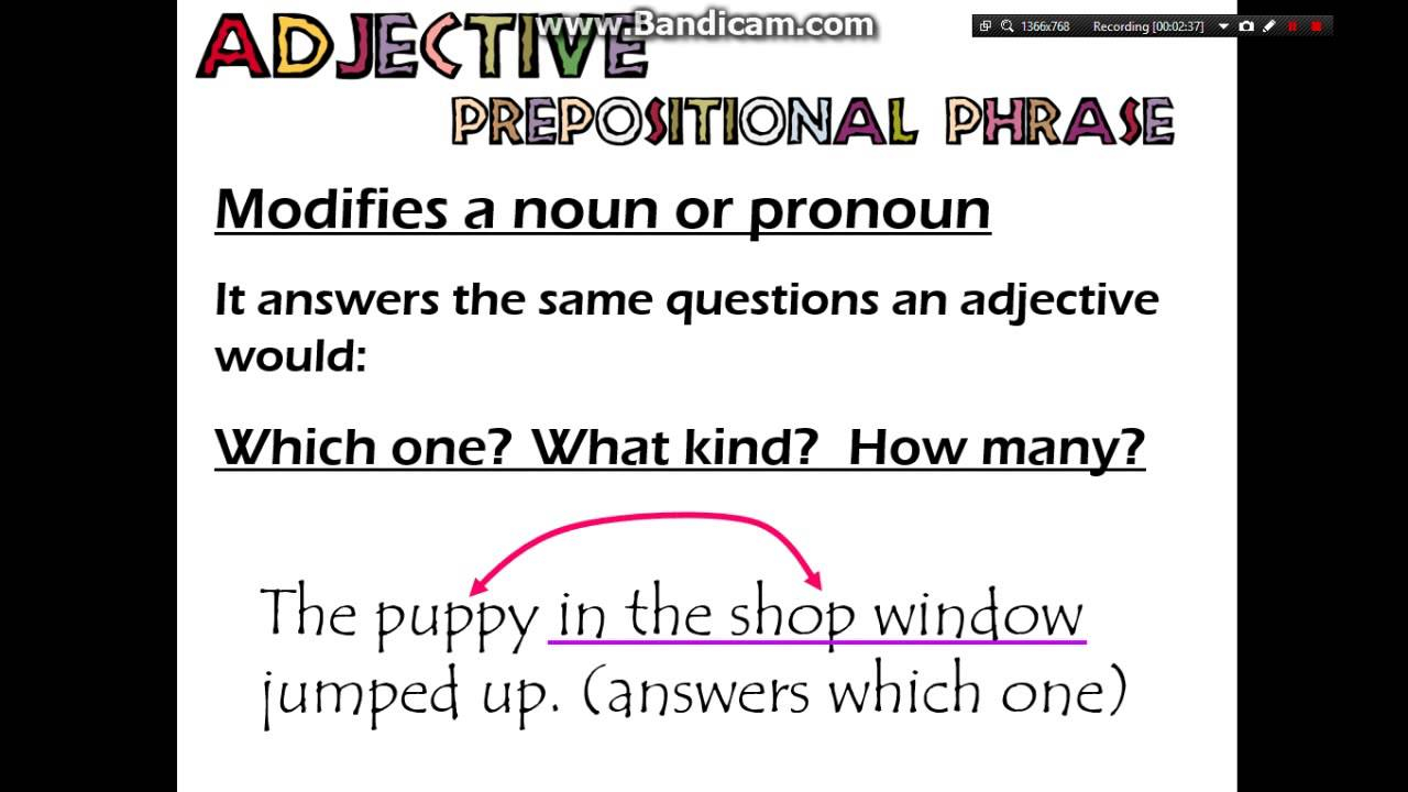 Adjective Phrases Worksheets With Answer Key Pdf