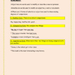 Adverbs Comparisons Worksheet