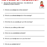 Adverbs Of Frequency Free Worksheets Samples