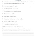 Circle The Adjectives Worksheet 1 Free Worksheets Samples