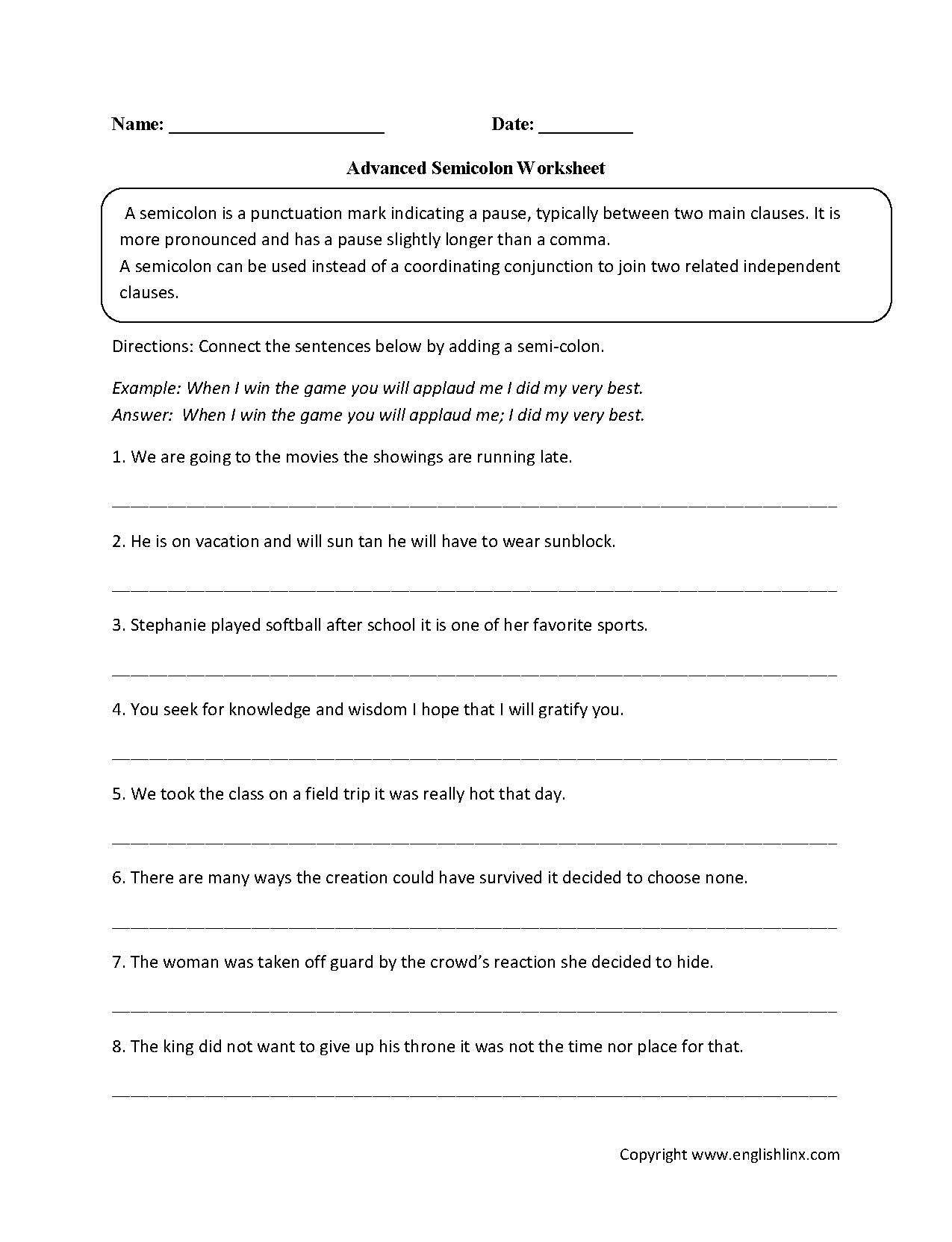 Commas And Coordinating Adjectives Worksheet Adjectiveworksheets