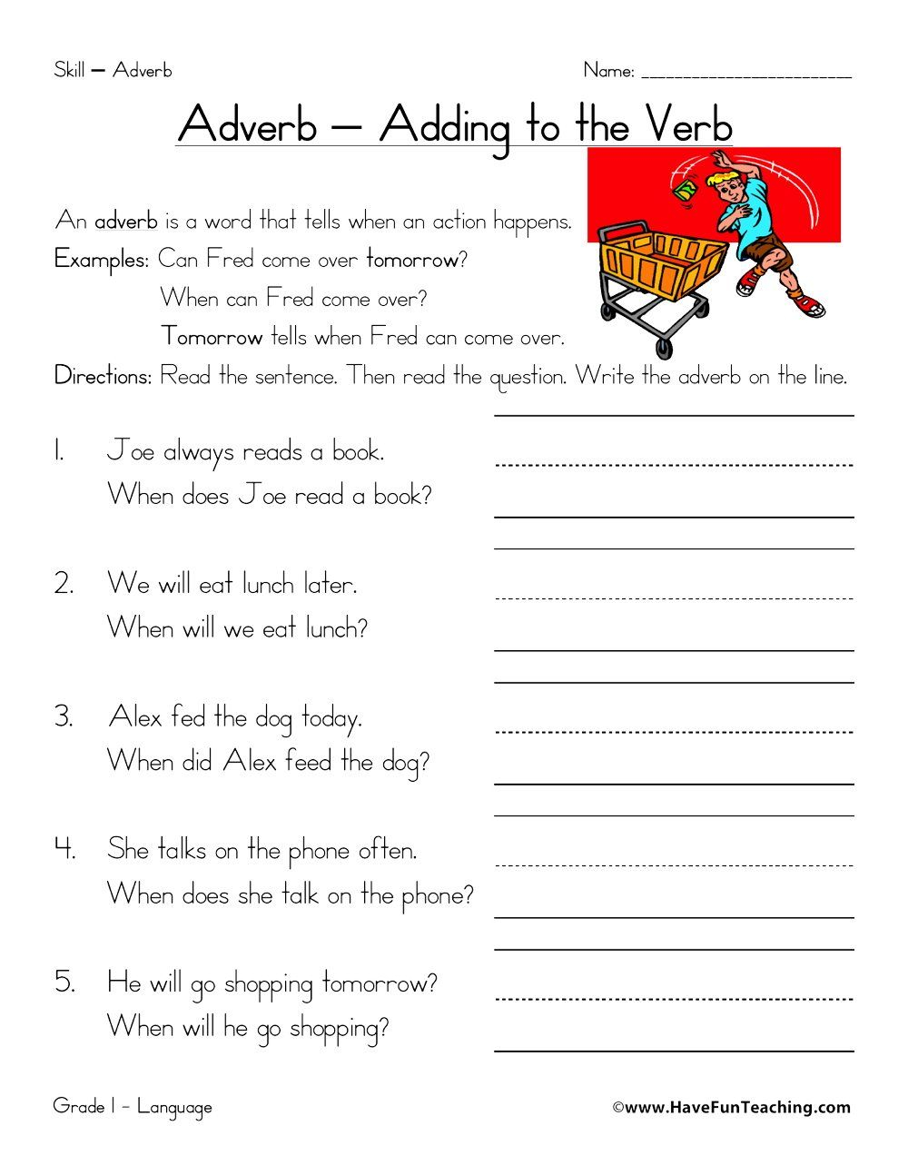 Comparative Adjectives Worksheet Grade 5 Try This Sheet