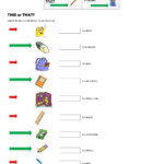 DEMONSTRATIVE PRONOUNS English As A Second Language ESL Exercise