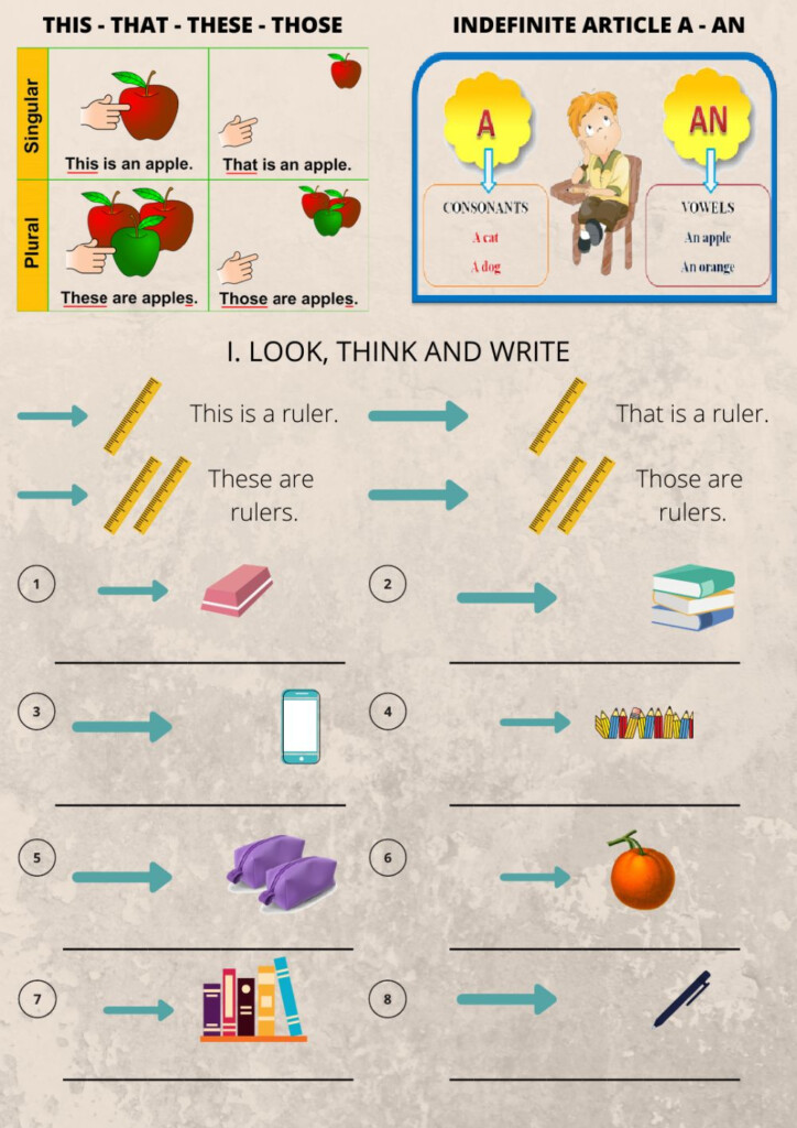 Demonstrative Pronouns Free Activity