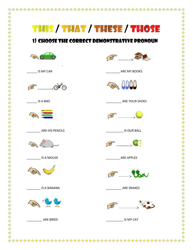 Demonstrative Pronouns Possessive Adjectives There Is There Are 