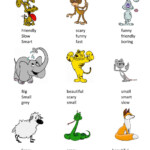 Easy Adjectives Worksheet