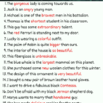 Examples Of Adjective Are In Sentences OnlyMyEnglish