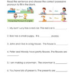 Ficha De Possessive Pronouns Para Grade 2