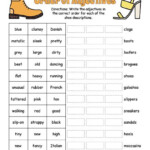 Free Printable Order Of Adjectives Worksheet Adjective Worksheet
