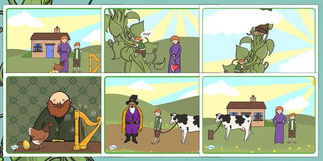 Jack And The Beanstalk Pictures Story Sequencing Story