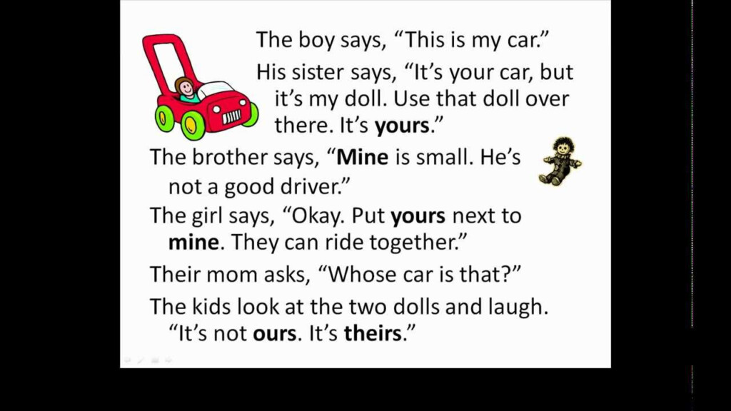 Lesson 57 Possessive Pronouns mine Yours Learn English With 