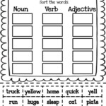 Noun Verb Adjective Worksheet Sorts Pdf Google Drive Nouns Verbs