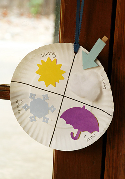 Paper Plate Weather Chart Fun Family Crafts