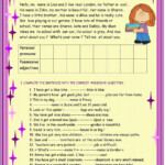 Possessive Adjectives For Beginners Possessive Adjectives Possessive