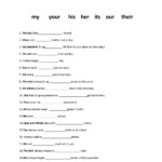 Possessive Adjectives In Spanish Worksheet