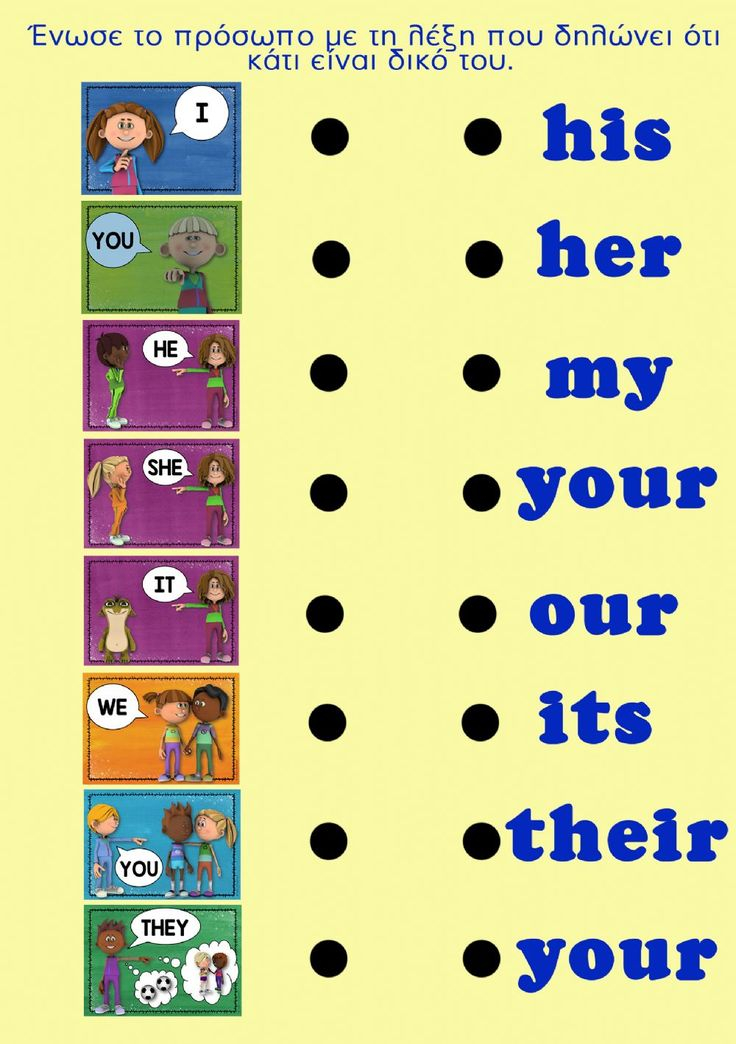 Possessive Pronouns Interactive Worksheet Possessive Pronoun Grammar