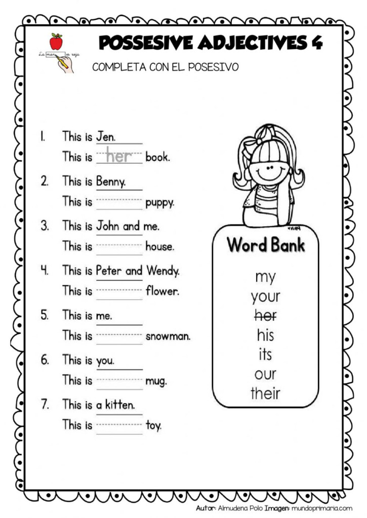 Possessives 4 Worksheet