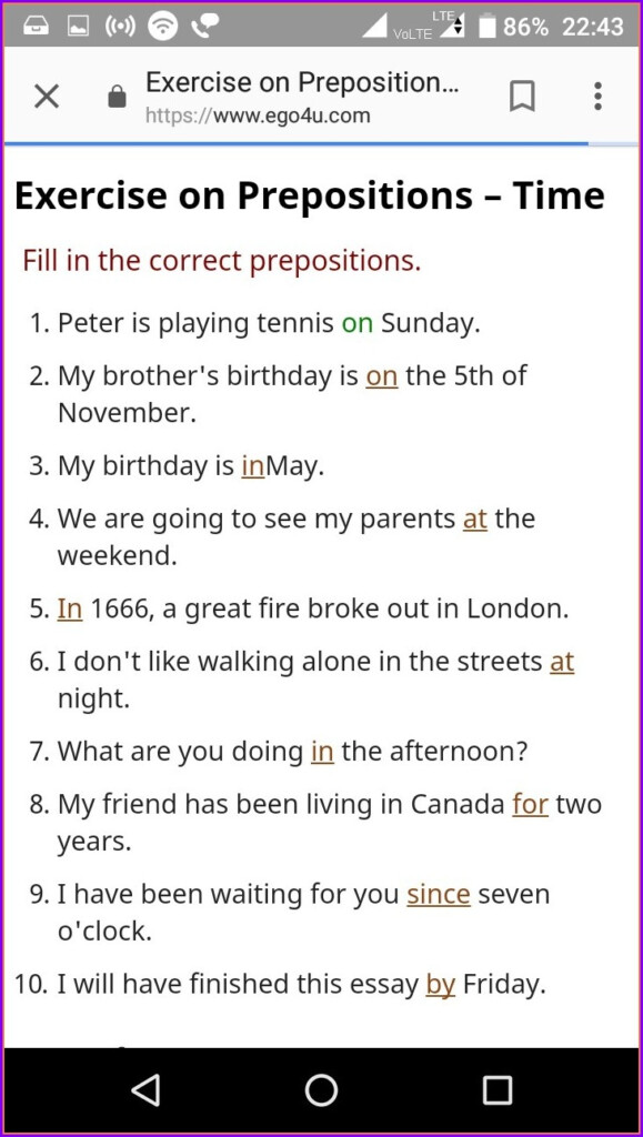 Prepositions Grade 4 Worksheet Pdf Worksheet Resume Examples