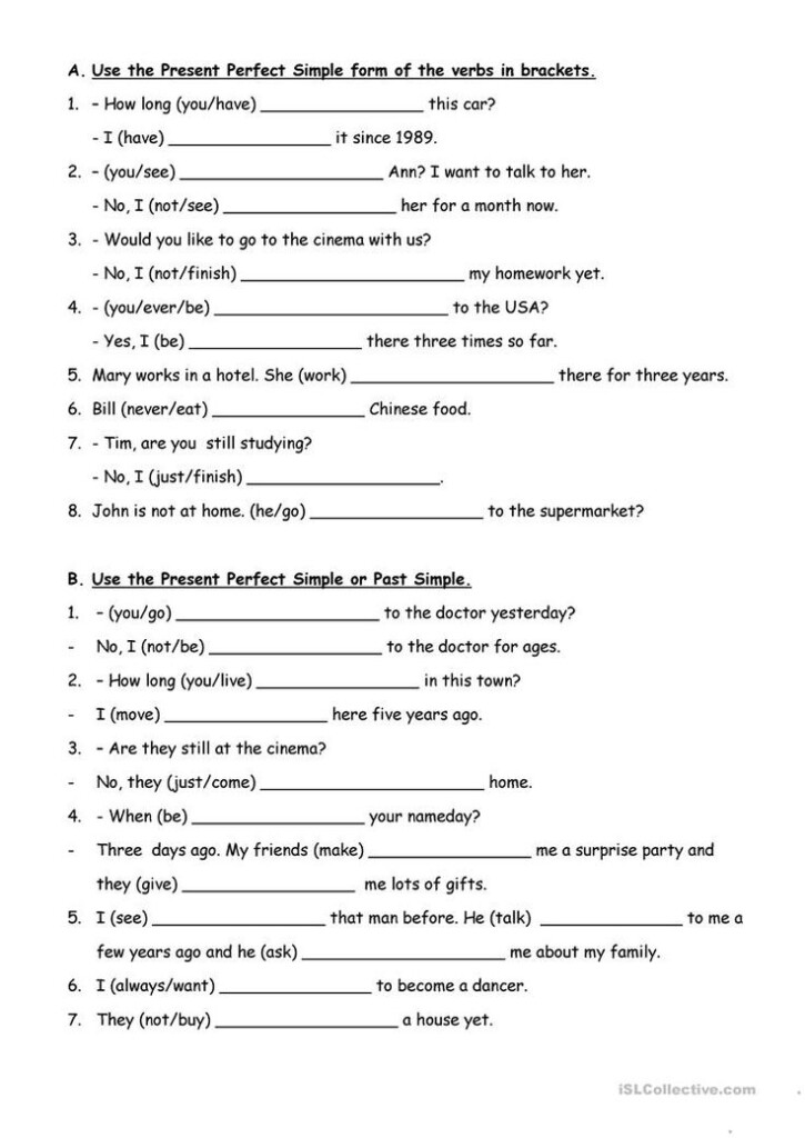 Present Perfect VS Past Simple Present Perfect Learn English 