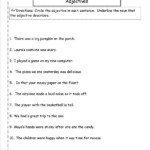 Second Grade Adjective 2nd Grade Adjectives Worksheets For Grade 2 Pdf