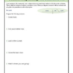 Sentence Diagramming Worksheet The Understood You Sentences English