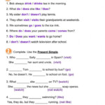 Simple Present Worksheets Gustavo Rubino Ernesto