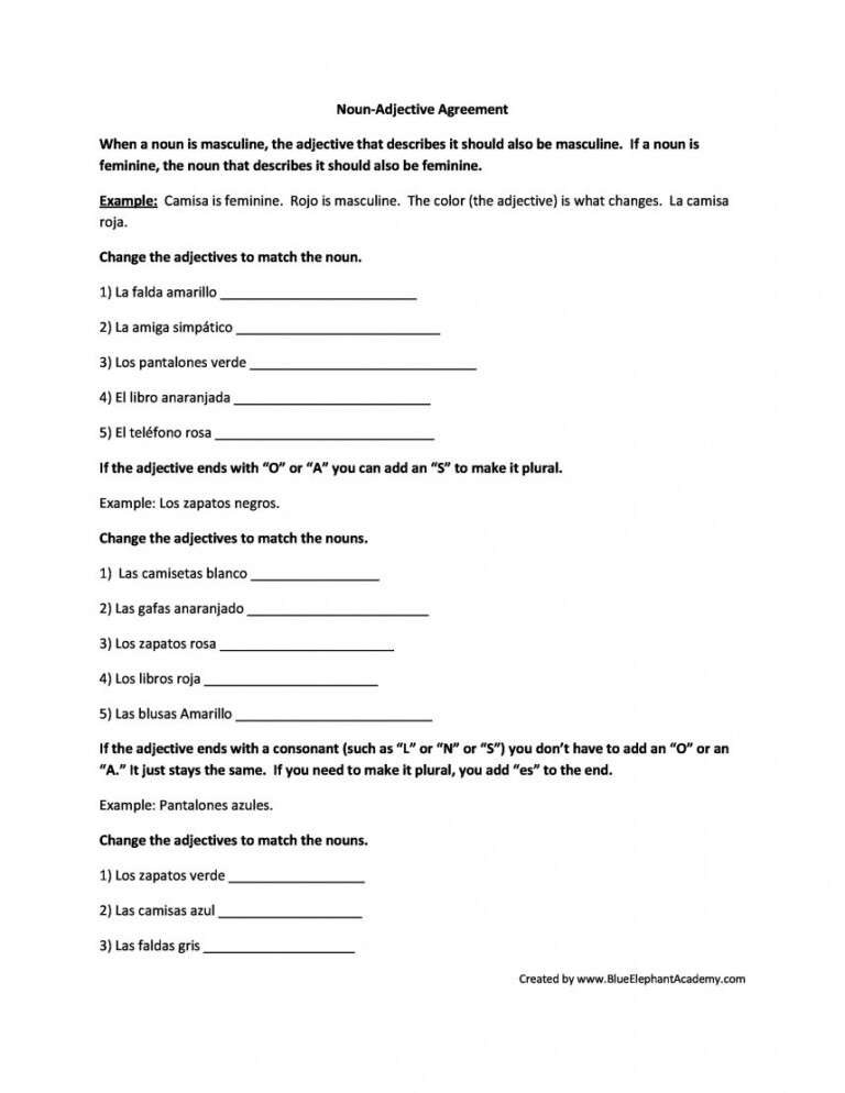 spanish-noun-adjective-agreement-worksheet-adjectiveworksheets