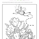 Spring Adjectives Coloring Page Printable Coloring Activity