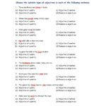 Types Of Adjectives Activity