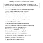 Underlining Comparative And Superlative Adverbs Worksheet Comparative