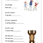 We Are Going On A Bear Hunt Worksheet