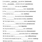 101 Printable Order Of Adjectives PDF Worksheets Grammarism