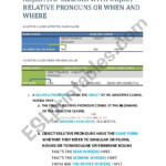 ADJECTIVE CLAUSES WITH OBJECT RELATIVE PRONOUNS OR WHEN AND WHERE ESL