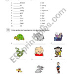 Adjective ESL Worksheet By Maiwann