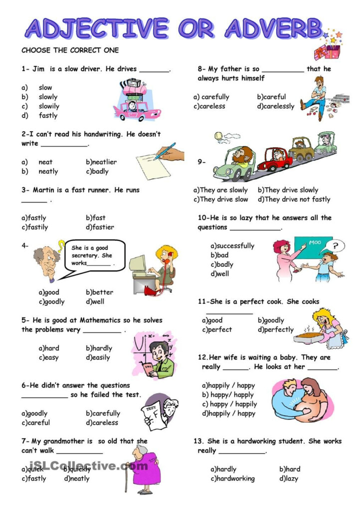 ADJECTIVE Or ADVERB English Language Teaching English Adjectives 